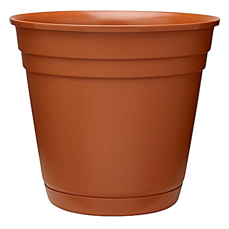 Terra Cotta Riverland Planter w/ Attached Saucer