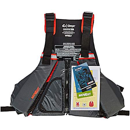 Unisex Adult MoveVent Orange & Grey Dynamic Life Vest