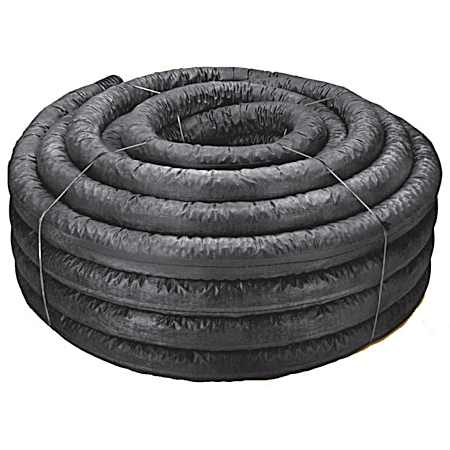 Perforated Drain Pipe With Sock - 4 In. x 100 Ft.