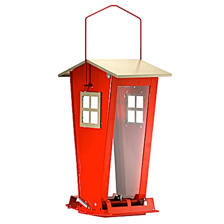 Snack Shack Red Squirrel-Resistant Bird Feeder