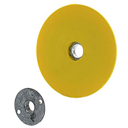 4-1/2 in. Yellow Backer Pad Quick-Change Threaded Hub