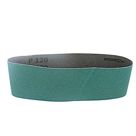 3 in. x 21 in. Premium Sanding Belt 120 Grit - 1 Pk.