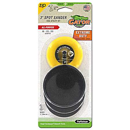 3 in. Spot Sander Disc Utility Kit - 30 Pk.