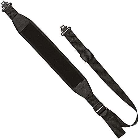 Cascade Black Heavy-Duty Neoprene Gun Sling w/ Swivels