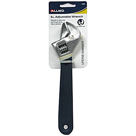 8 in Chrome-Plated Adjustable Wrench