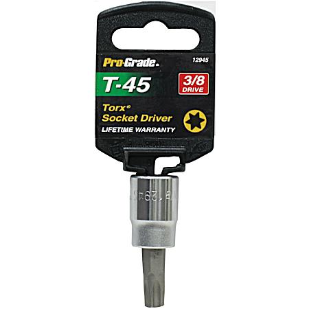 3/8 In. Drive T45 Internal Torx Socket