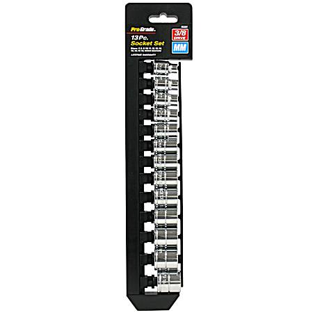 13 Pc. 3/8 In. Drive Metric Socket Set