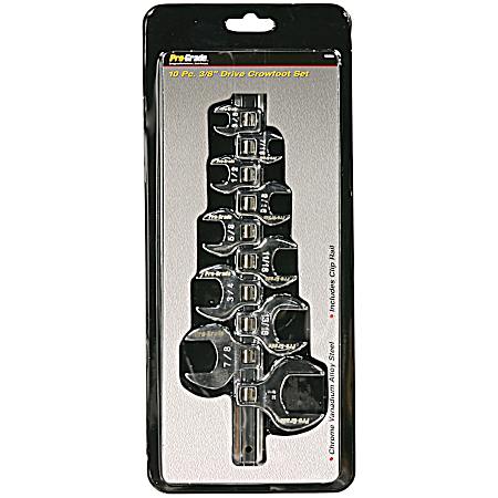 10 Pc. 3/8 In. Drive Crowsfoot Set