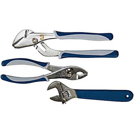 Comfort Grip Wrench & Pliers Set - 3 Pc