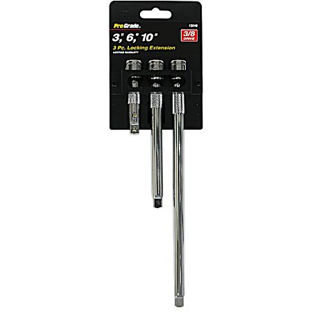 3 Pc. 3/8 In. Drive Locking Extension