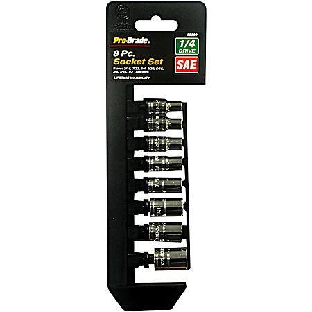 8 Pc. 1/4 In. Drive SAE Socket Set