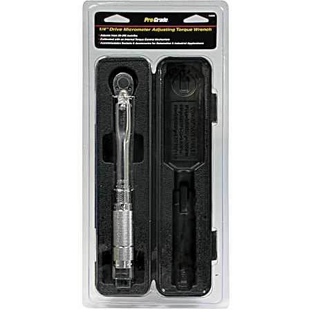 1/4 in Drive Micrometer Adjusting Torque Wrench
