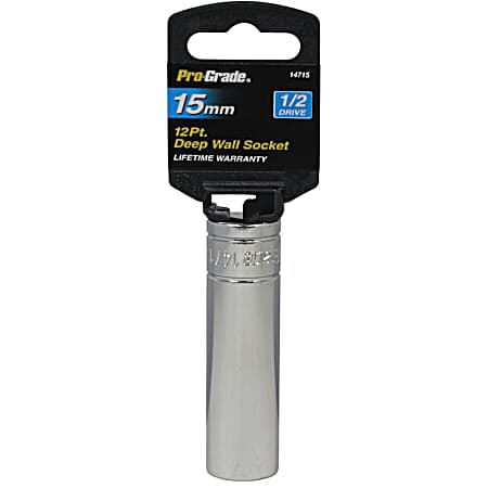 1/2 In. Drive 12 PT Deep Wall Socket