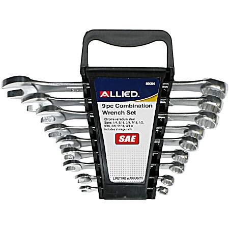 9 Pc. SAE Combination Wrench Set