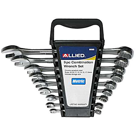 9 Pc. Metric Combination Wrench Set