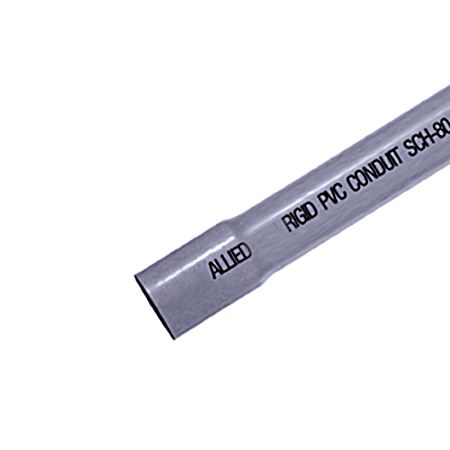 SCH80 PVC Conduit Gray 10 ft.