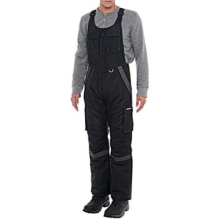 Men's Tundra Black Insulated Bibs
