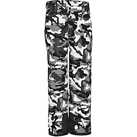 Kids' Black Camo ThermaLock Snow Pants