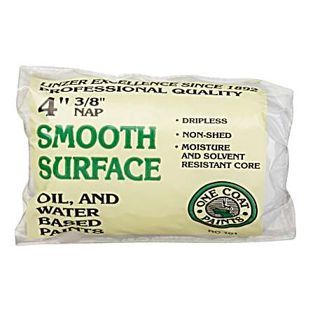 Smooth Surface 4 in Paint Roller Cover