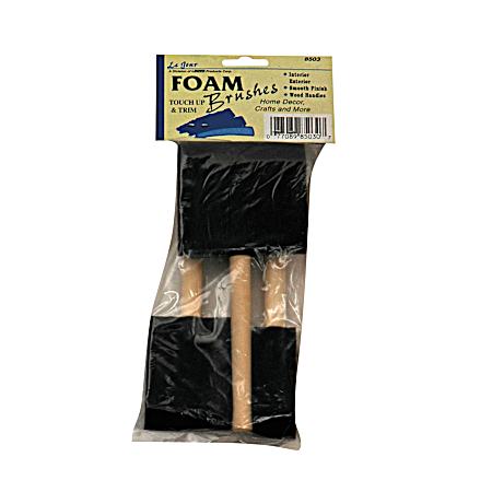 Foam Brush Set - 3 Pc