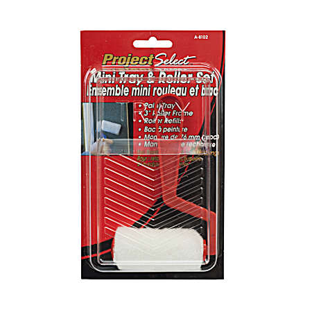 3 in Mini Roller Tray Set - 3 Pc