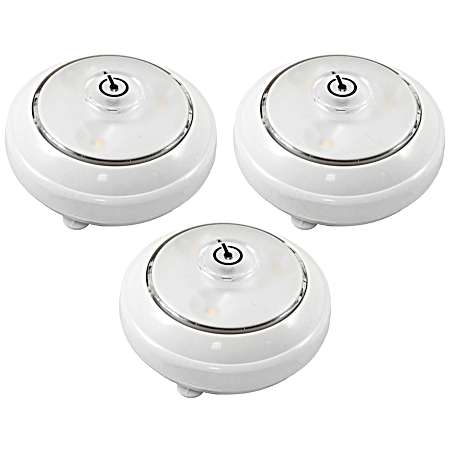 LED Swiveling Puck Light - White