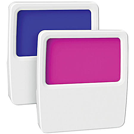 Forever-Glo Blue/Magenta Panel LED Night Light - 2 Pk