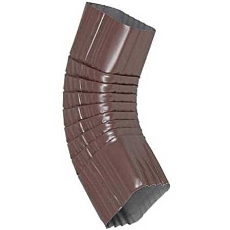 2 in. x 3 in. Side Downspout B Elbow - Brown