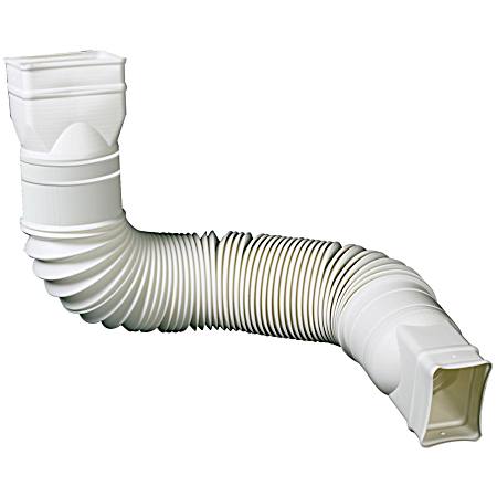 Flex-A-Spout Downspout Extension - White