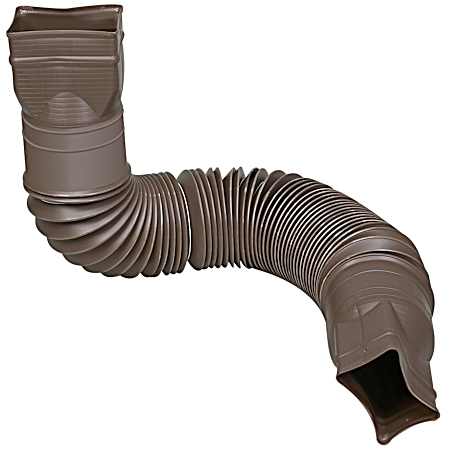 Flex-A-Spout Downspout Extension - Brown