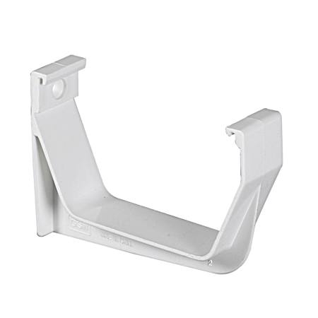 5 in White Vinyl Contemporary Gutter Hook Extensions