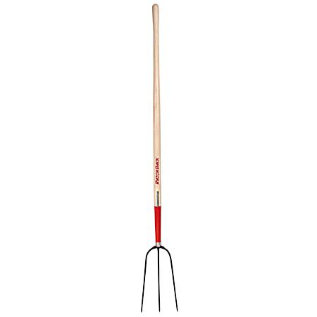 3-Tine Hay Fork with Wood Handle