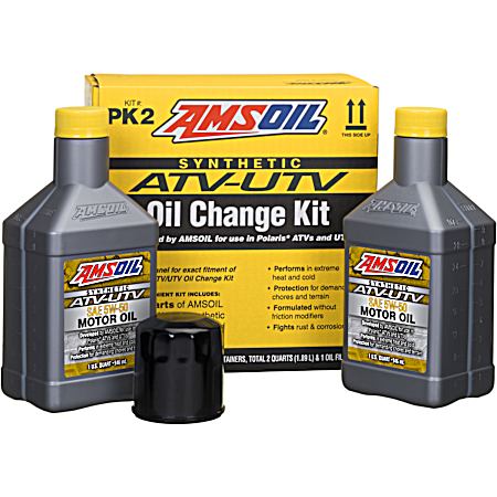Synthetic ATV-UTV SAE 5W-50 PK2 Motor Oil Change Kit