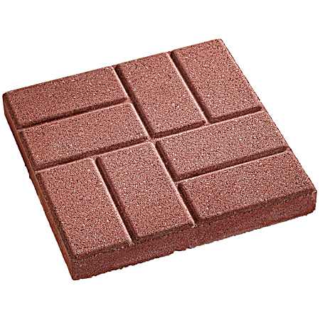 12 in Red Brickface Patio Stone