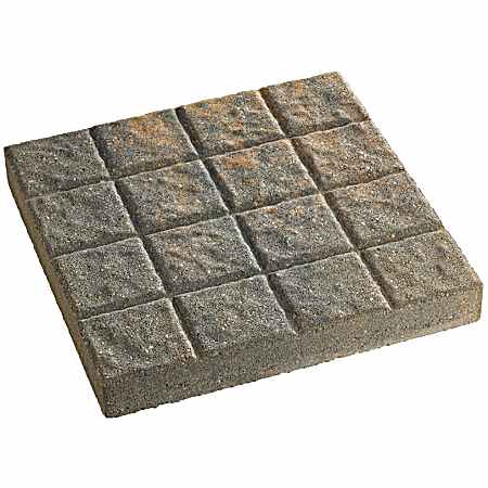 Cobblestone Square Patio Stone - Tan/Charcoal