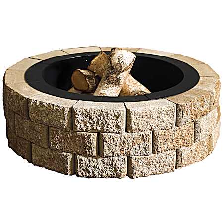 Hudson Stone Fire Pit Kit
