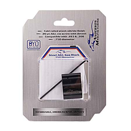 Packaged Low Profile Adjustable Gas Block