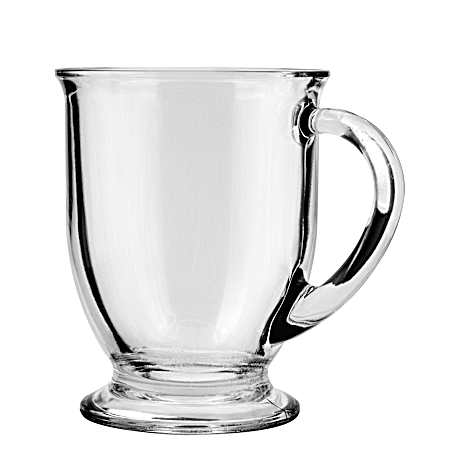 16 oz Glass Cafe Mug