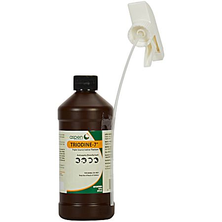 16-fl oz Triodyne-7 Triple Source Iodine Tincture for Cattle, Sheep, Horses, Dogs & Swine