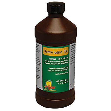 Gentle Iodine 1% - 16 Oz.