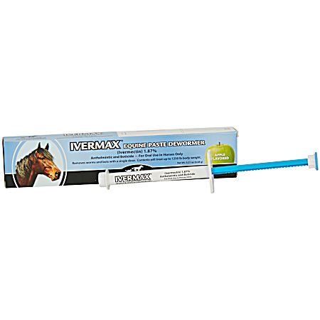 Ivermax 1.87% Apple Flavored Equine Paste Dewormer