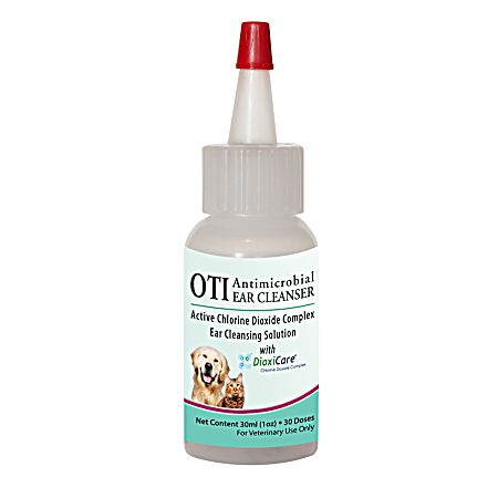 1 oz OTI Antimicrobial Ear Cleansing Solution for Cats & Dogs