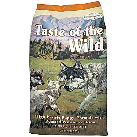 High Prairie Puppy Grain-Free Roasted Bison & Roasted Venison Dry Dog Food