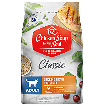 Adult Chicken & Brown Rice Recipe Dry Cat Food