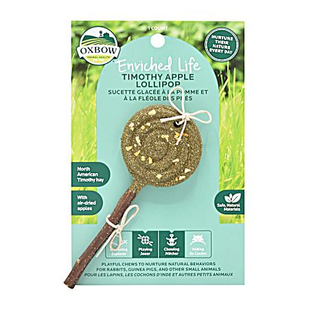 Timothy Apple Lollipop Treat for Small Animals