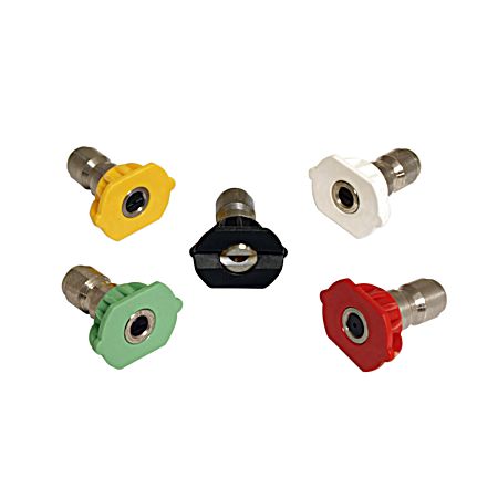 Quick Disconnect 4.0 Orifice Pressure Washer Spray Tip Kit - 5 Pk