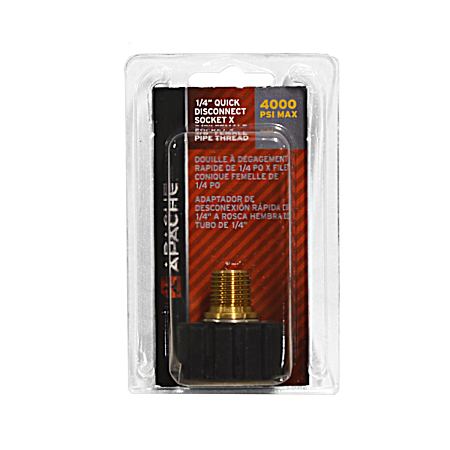 1/4 in Male Pipe Thread x Female Metric Pressure Washer Adapter