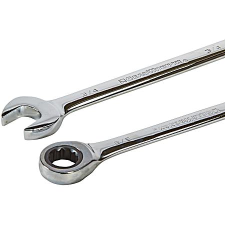 12-Point Ratcheting Combination SAE Wrench Set - 7 Pc