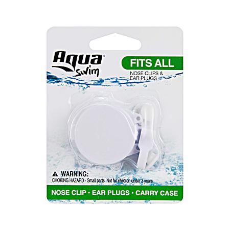 Ear Plugs & Nose Clips w/ Carrying Case Assorted