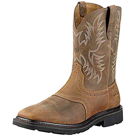 Men's Sierra Aged Bark Steel Toe Work Boots